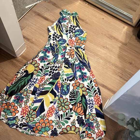 WAYWARD FANCIES Floral print crepe halter style dress Size 8/M - Picture 14 of 16